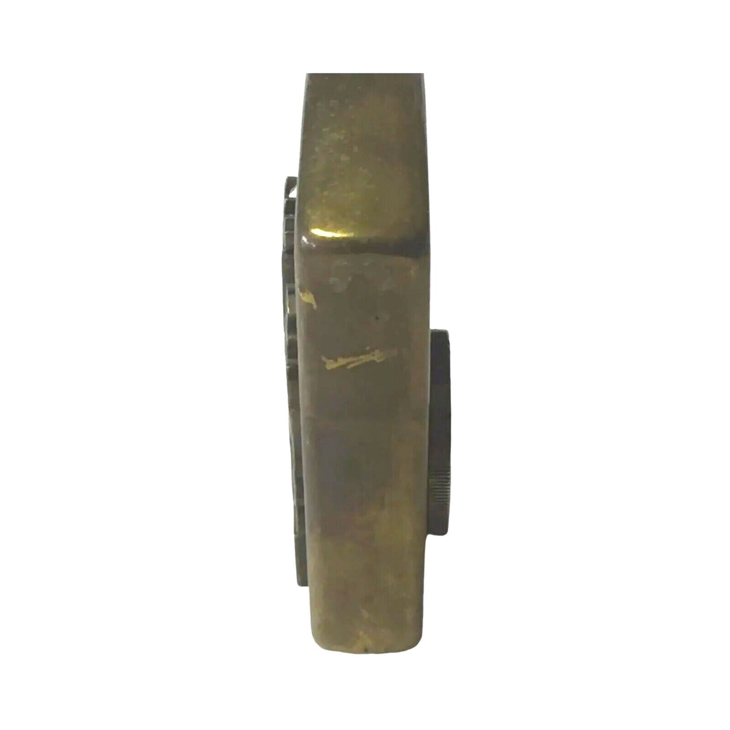 Brass Zippo Lighter Bradford Pa Usa Native American & Marcus Garvey Hero Coin