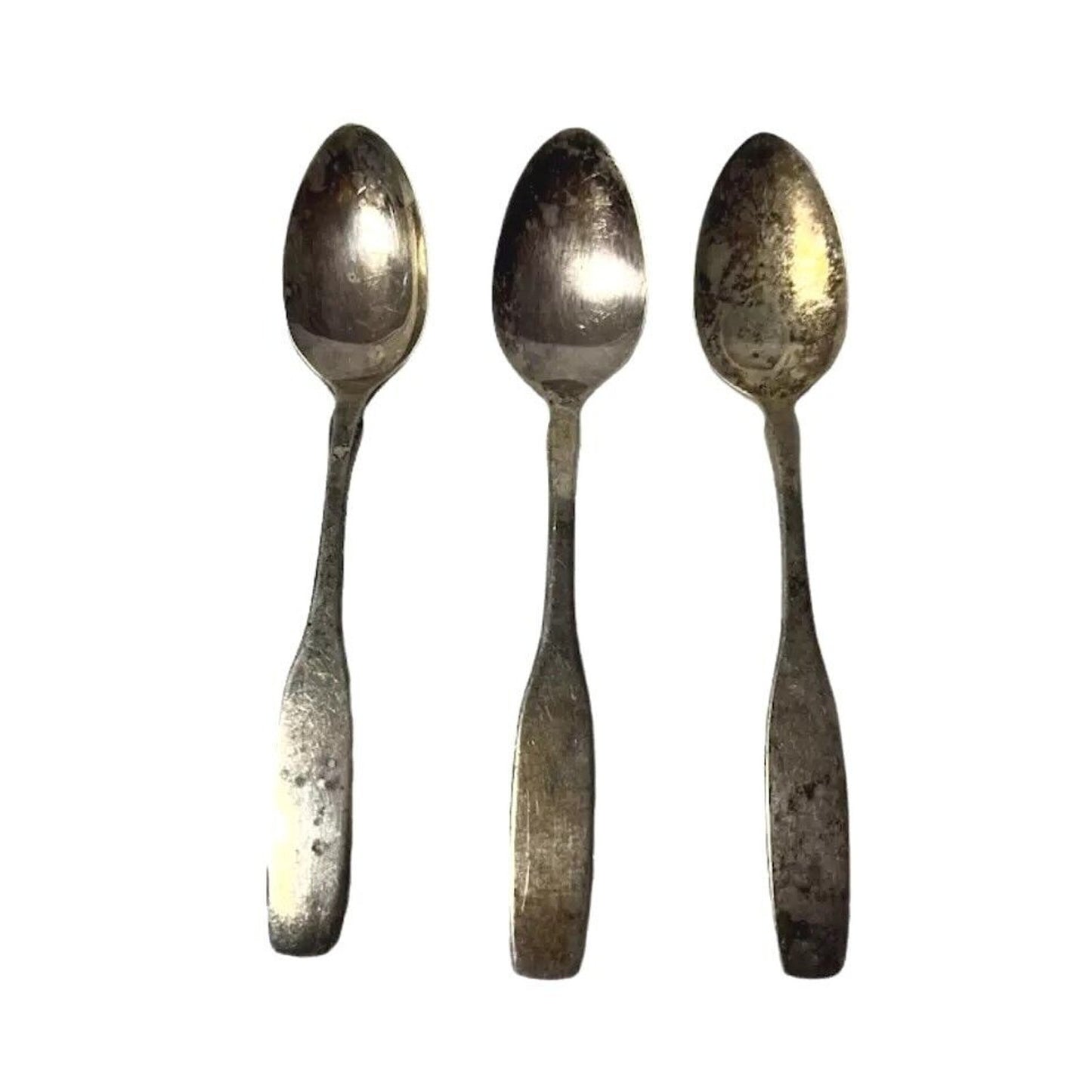 Oneida Plate Oval Soup Serving Spoon Set of 3