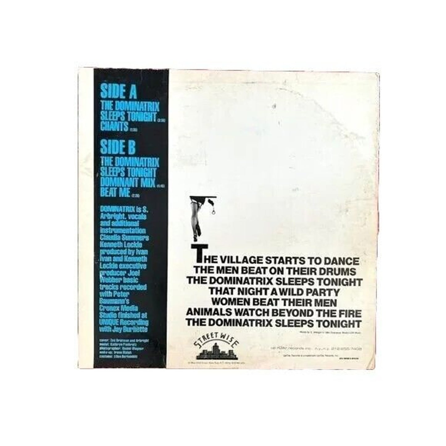 The Dominatrix-"Sleeps Tonight" Street Wise Vinyl Lp Record