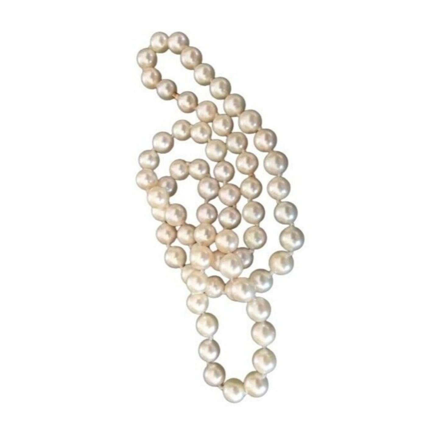 Antique Women's Necklace Natural Pearls 14K Yellow Gold Clasp Estate Jewelry