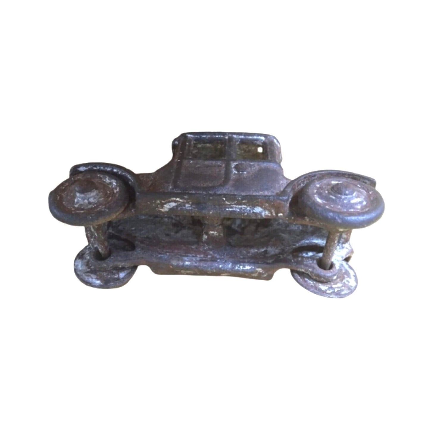 Antique Cast Iron Toy Car - Original Patina, Victorian Era