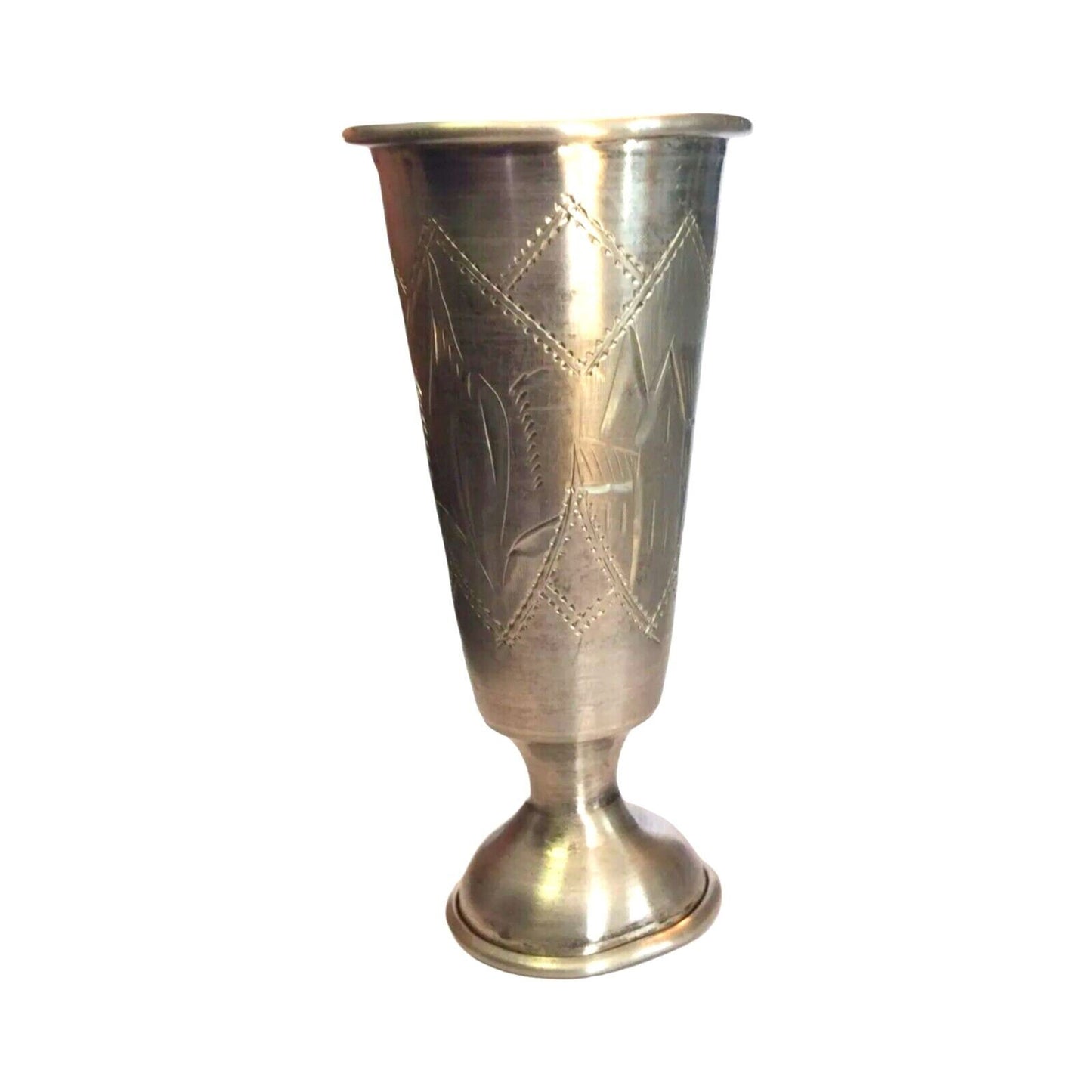 Antique Kiddush Goblet Chalice Imperial Russian 84 Silver Judaica Signed
