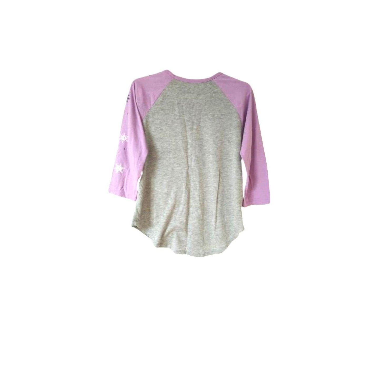 Frozen Disney M 3/4 sleeves girls blouse purple gray sleepwear size M