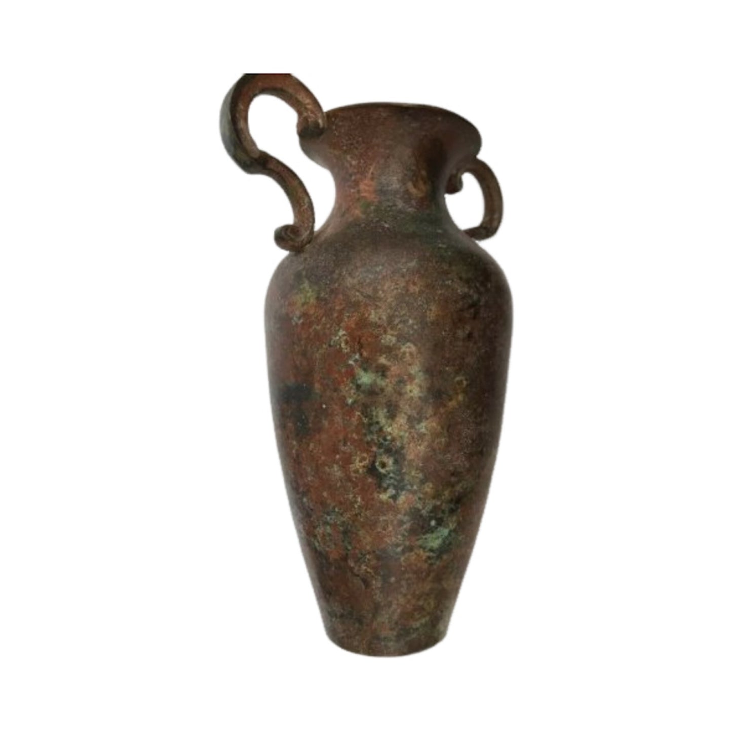 Antique Ancient Byzantine Urn Vase Solid Bronze With Handles East Roman