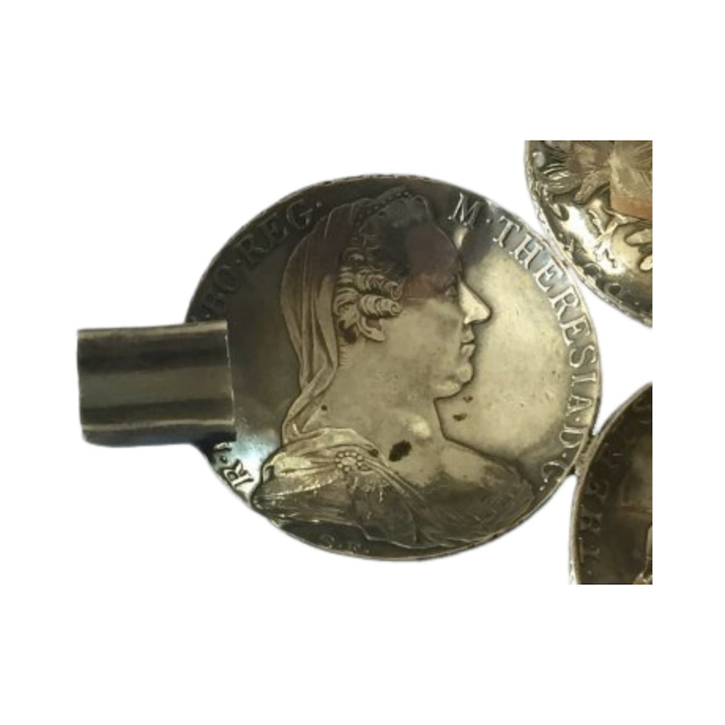 Rare 1780 Austria Maria Theresia Silver Thaler Coin Ash Tray