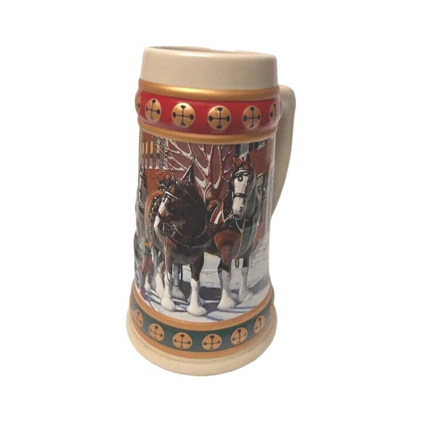 Vintage Anheuser-Busch 1993 Hometown Holiday Budweiser Beer Stein Beer Mug