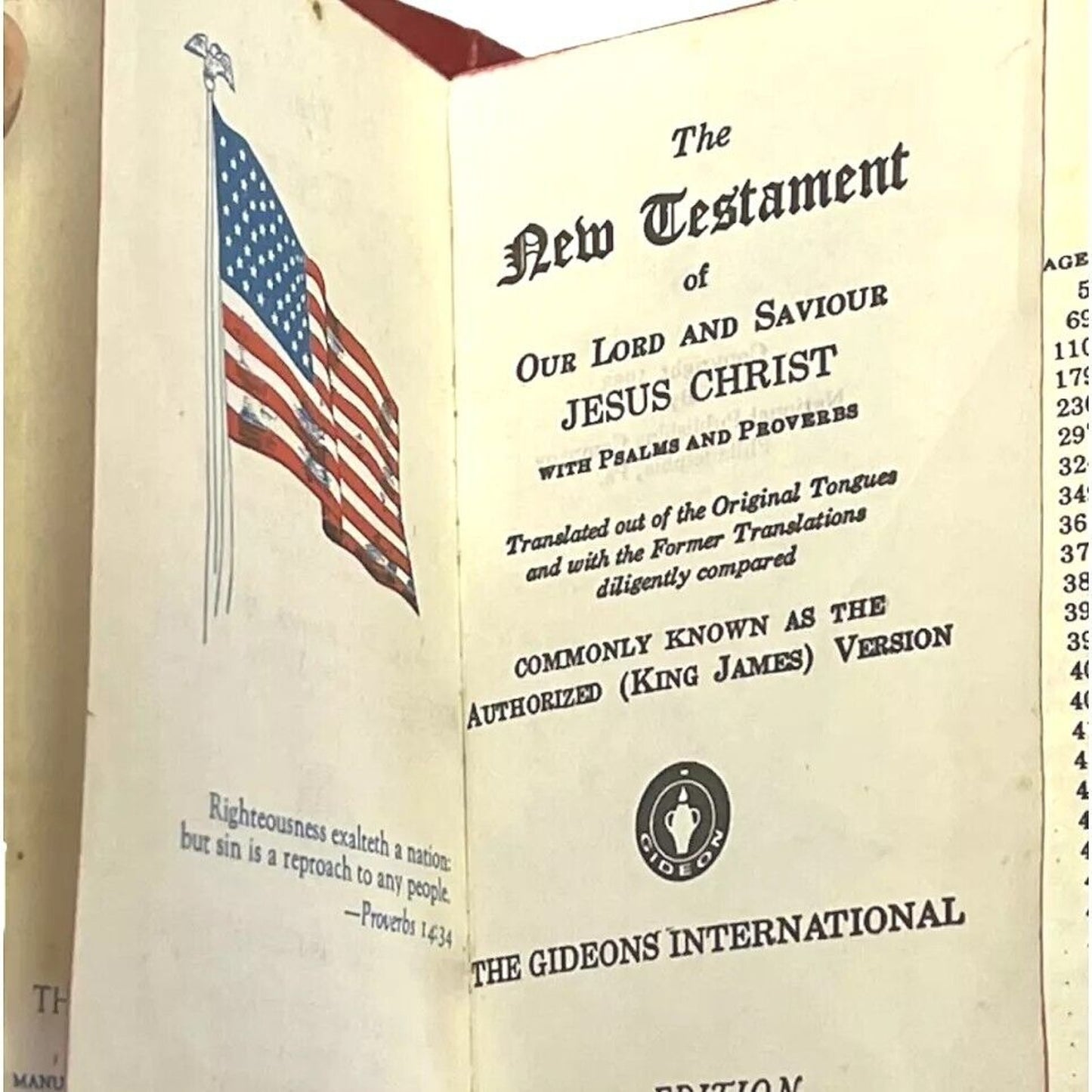 Gideon's International Bible Pocket New Testament Psalms Proverbs Red Cover Book
