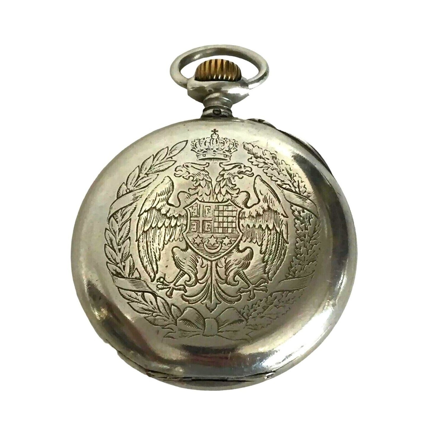 Pocket Watch Antique Zenith Grand Prix Paris 1900 Double Hunter Double Eagle