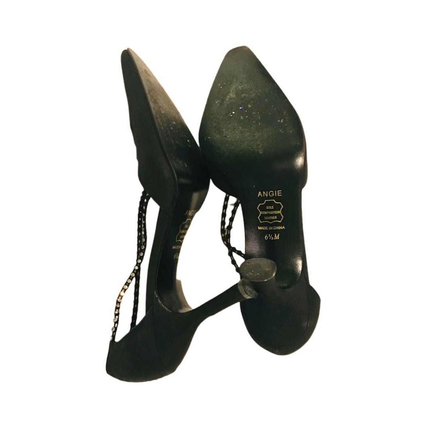 Metaphor Angie Women's High Heels Pumps Shoes Elegant Black 6.5 M
