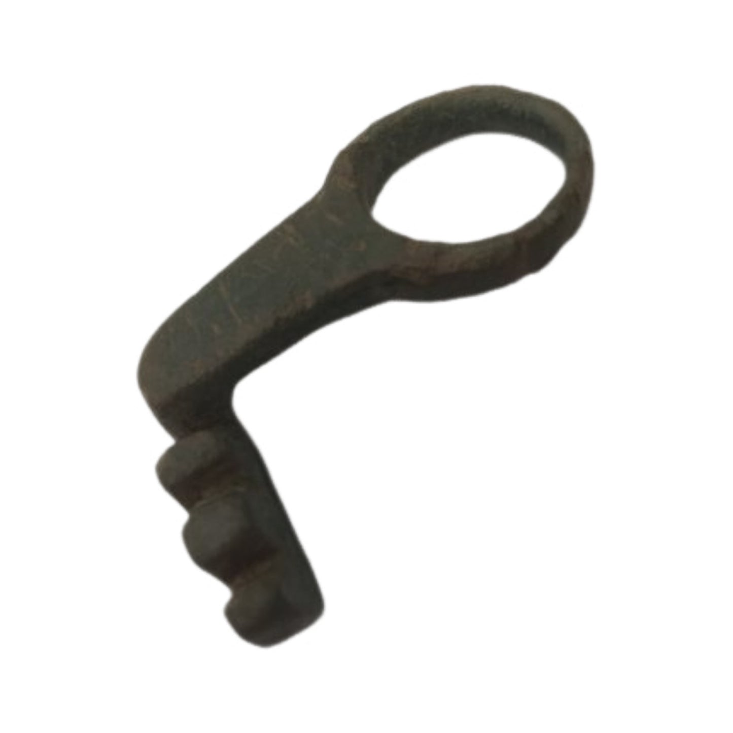 Ancient Roman Bronze Long Key - Ring Circa 100-400 A.D Green Patina