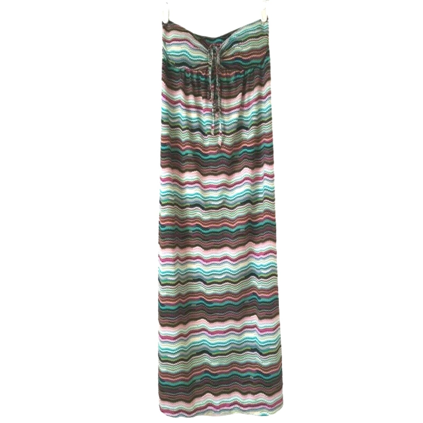 Silvergate maxi top strapless dress zig-zag lines M