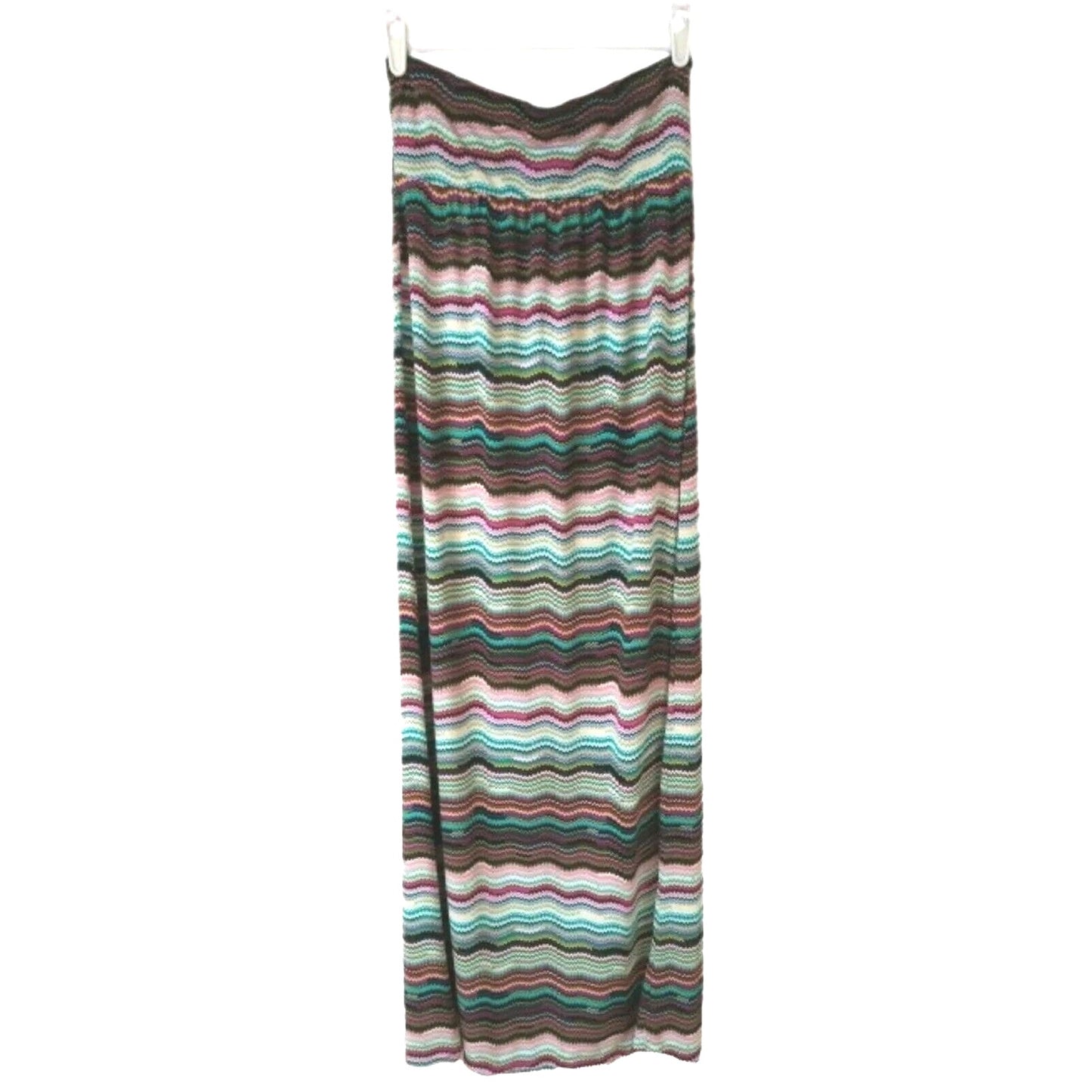 Silvergate maxi top strapless dress zig-zag lines M