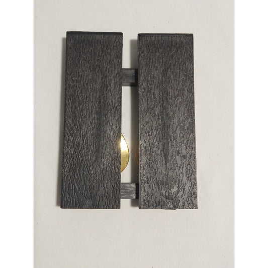 2 Vintage Korea Souvenir Collector Spoons - Brass & Enamel - With Display