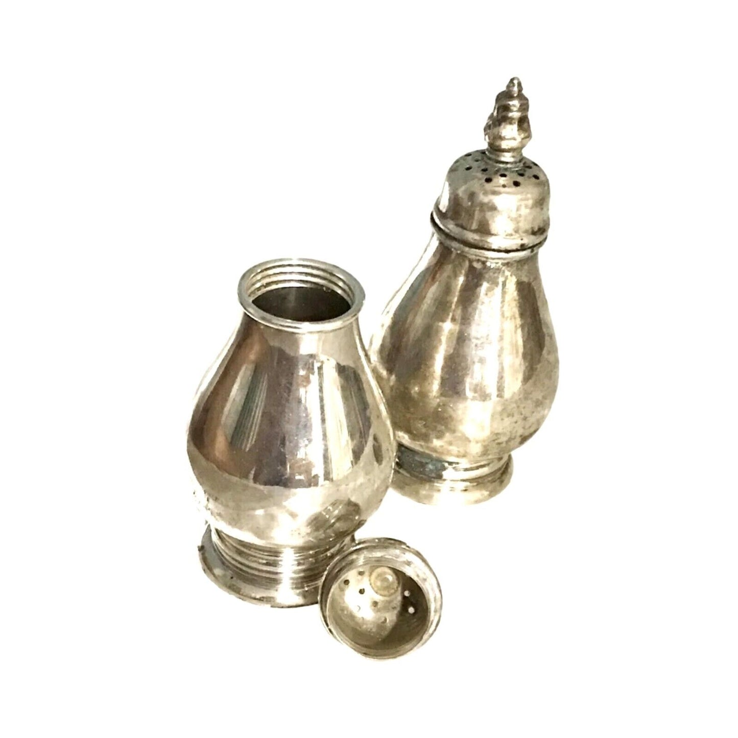 Royal Danish Salt Pepper Shakers Set International Sterling Silver 1939