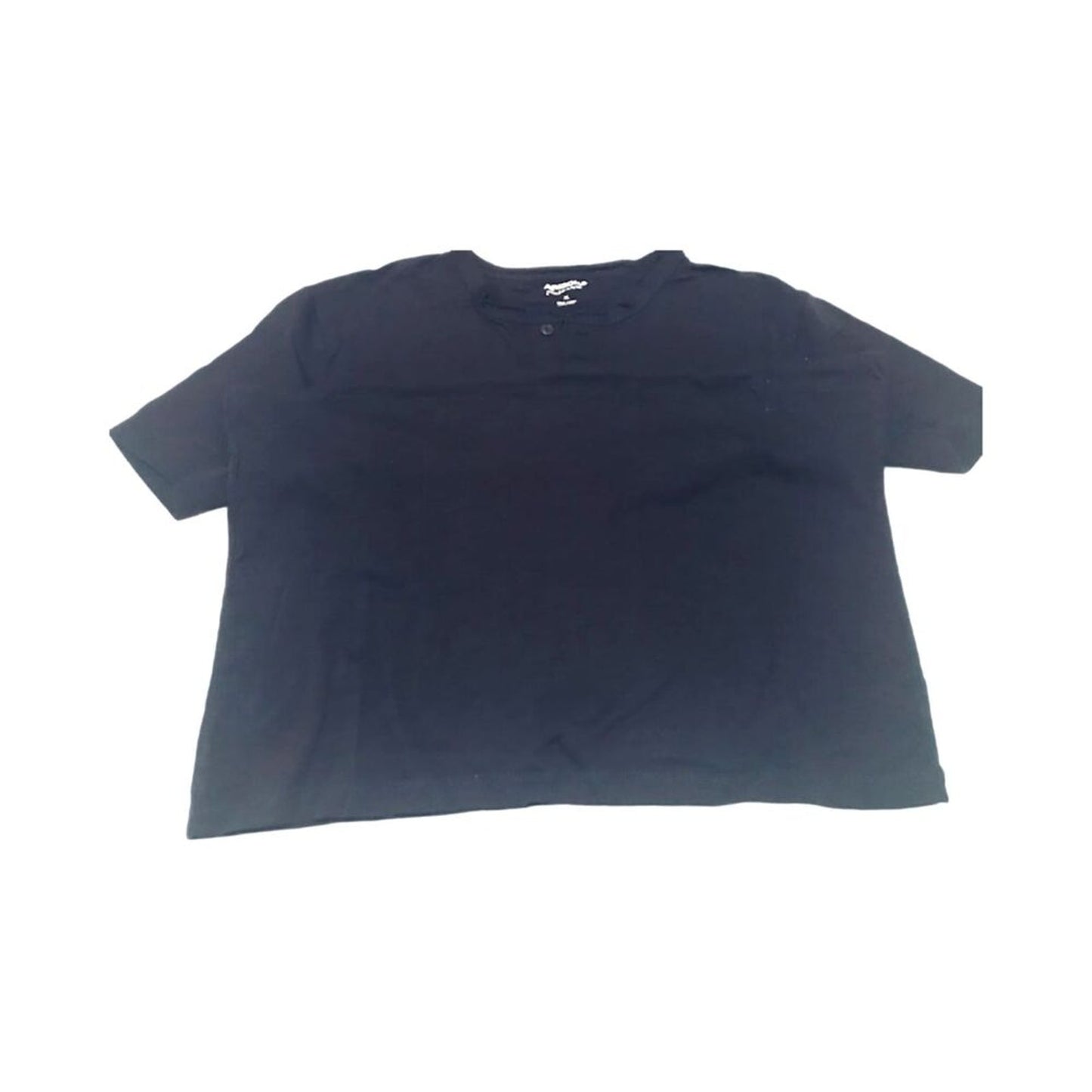 NWOT Arizona Jeans Men`s Casual T-shirt Black XL 100% Cotton Short Sleeve