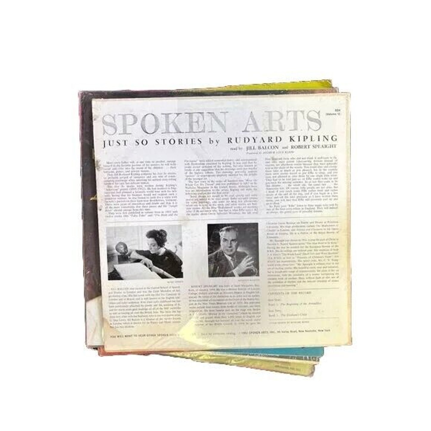 Spoken Arts-Just So Stories By Rudyard Kipling Read By Jill Balcon Robert Vinyl