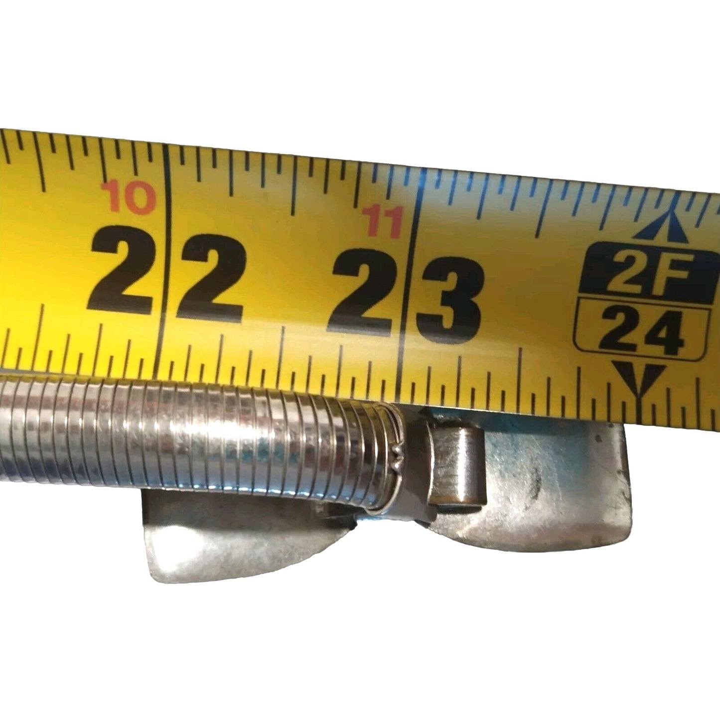 Womens Silver Tone Metal Stretch Bow Belt Vintage 23"