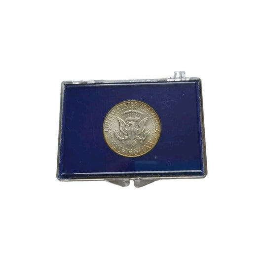 1917-1963 John F. Kennedy Memoriam 90% Silver Half Dollar In Plastic Snap Case