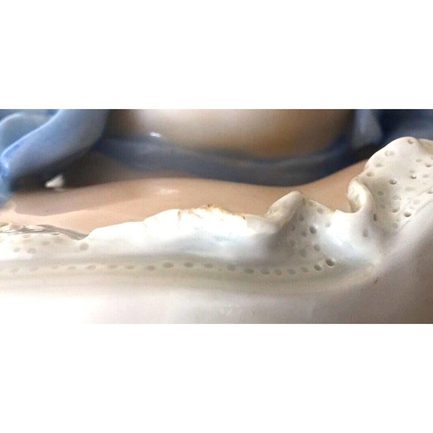 Antique Baby Girl Bust Figurine Sculpture Carl Thieme Dresden Porcelain 19c Art