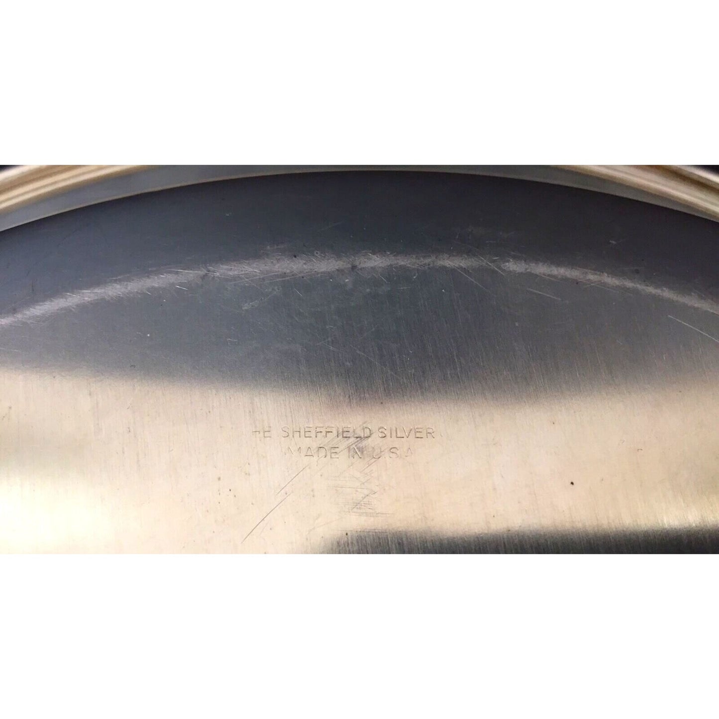 Antique Deep Serving Tray Bowl Platter Sheffield Silver Plated Usa