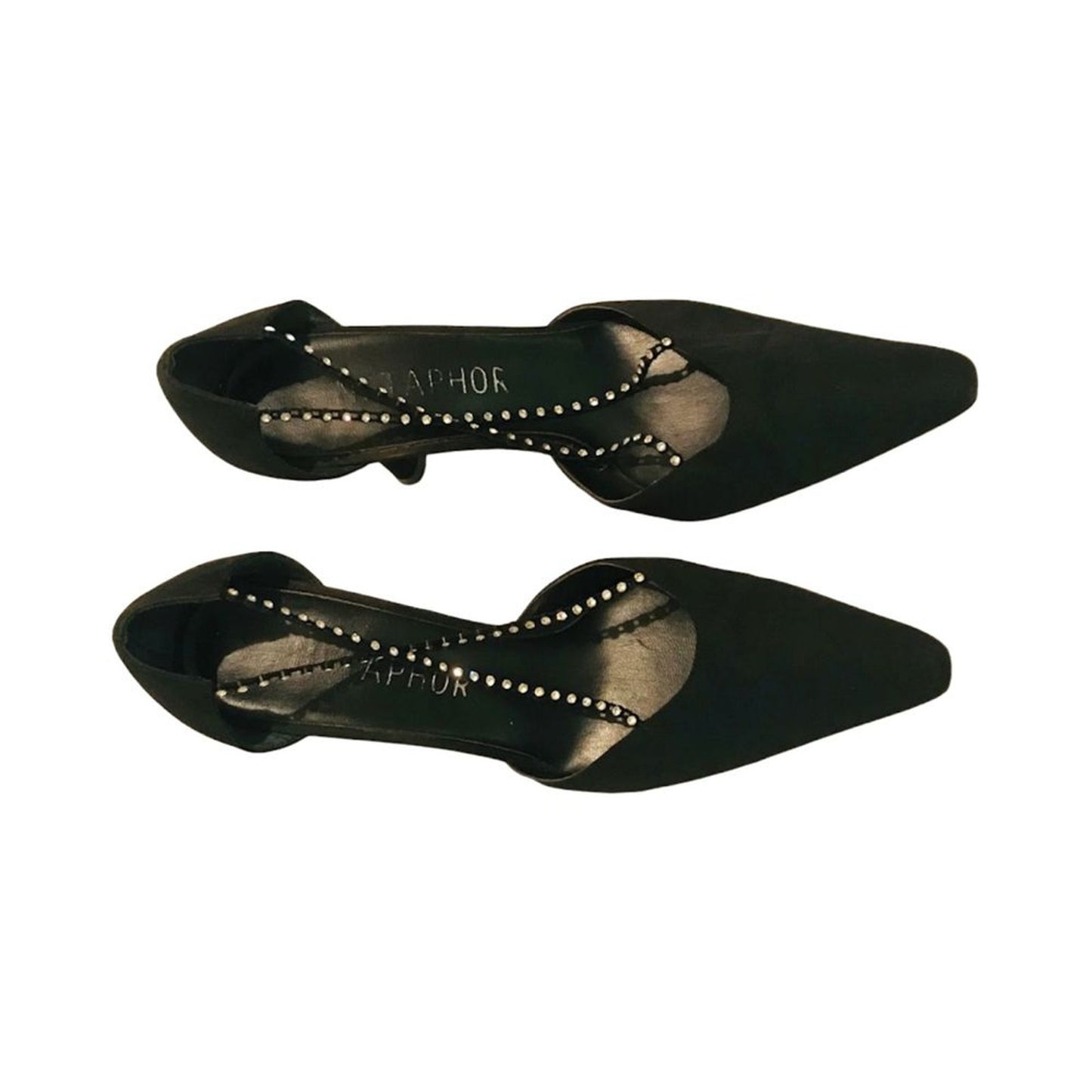 Metaphor Angie Women's High Heels Pumps Shoes Elegant Black 6.5 M