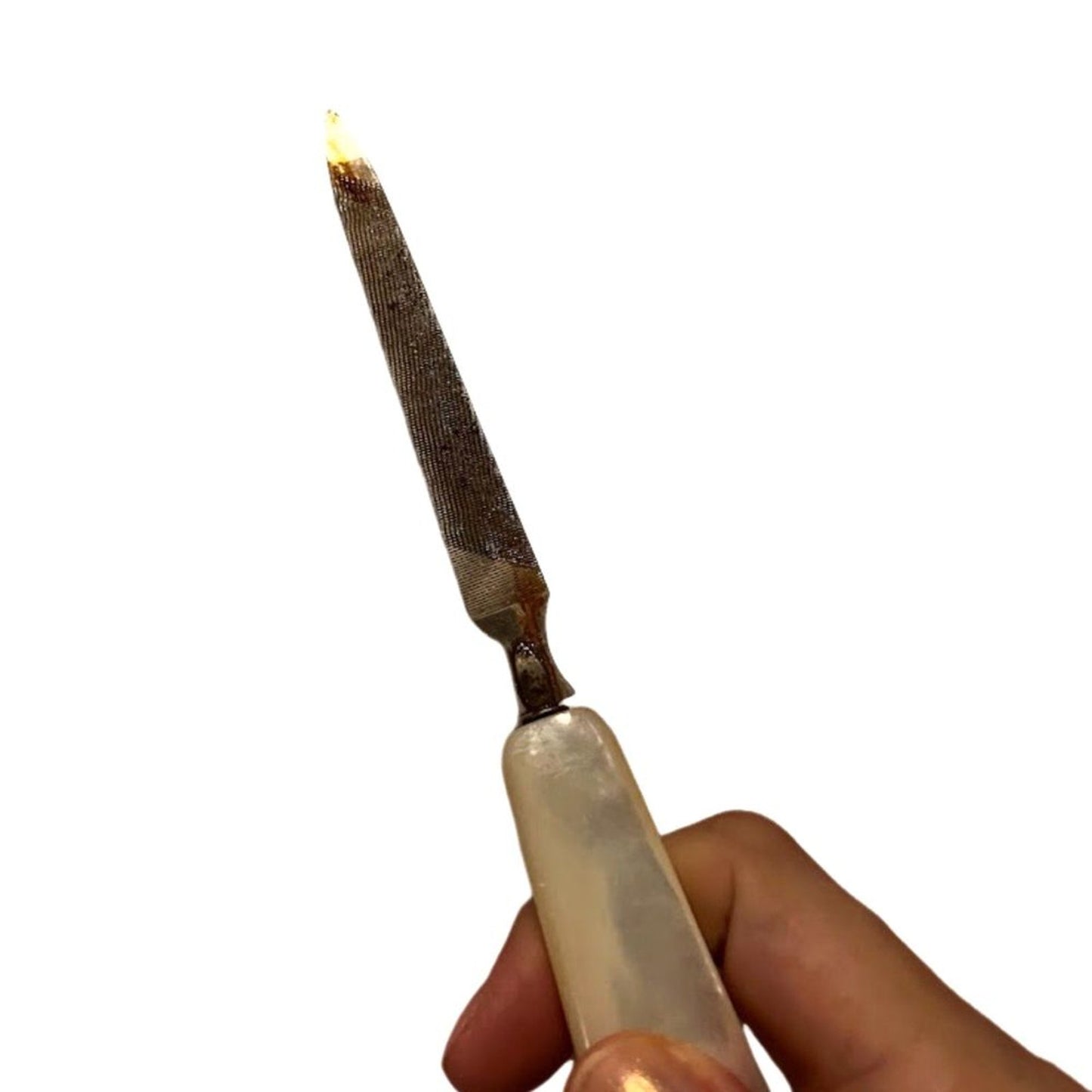 Sheffield England Set Knife Cake Serving Stainless Steel Mother Of Pearl Handle