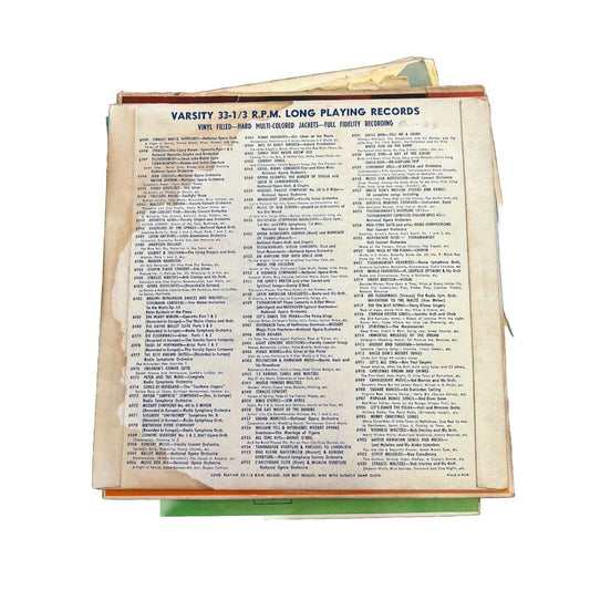 "Piano Novelties"-Eric Silver 6995 Varsity 10" Vinyl Lp Record