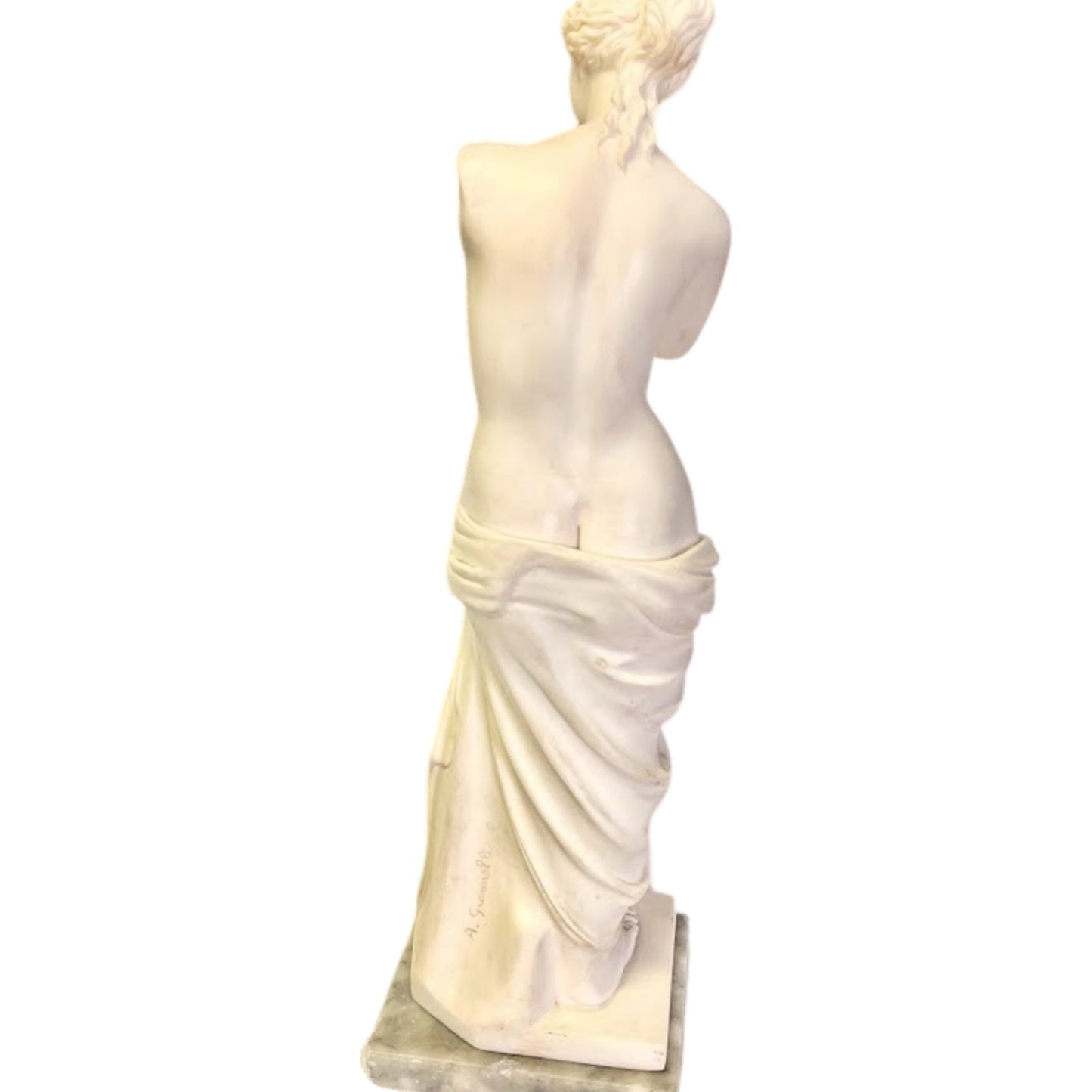 Vintage A. Gionneli Venus de Milo 16" Greek Alabaster Resin Statue from Italy