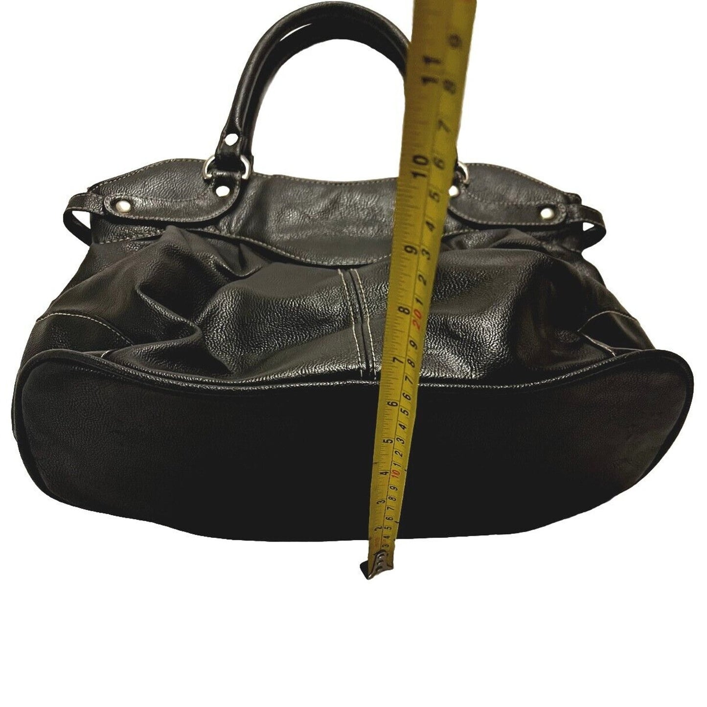 Genuine Leather Black Women's Clutch Handbag Purse Bag Handmade Custom Made