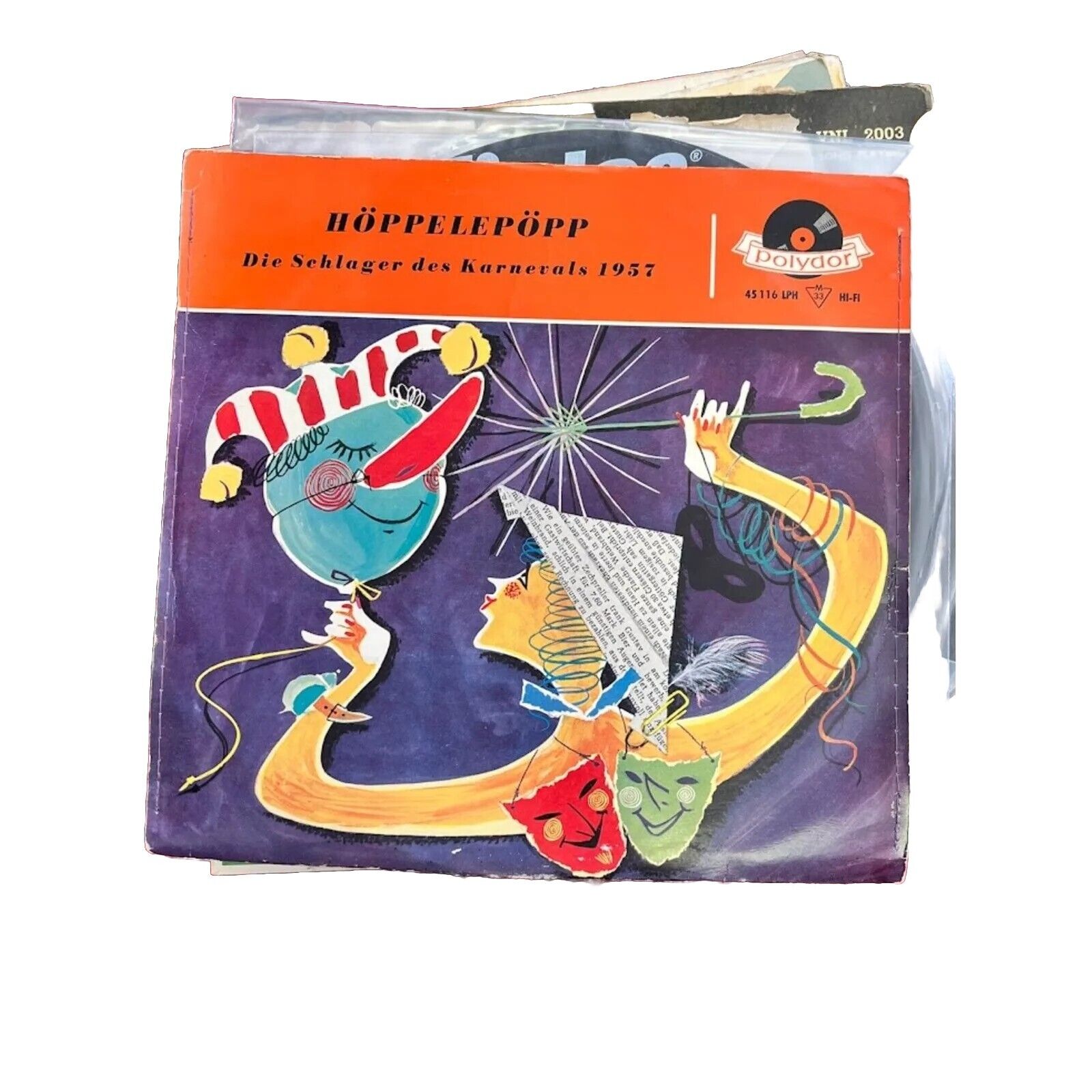 Rare Hoppelepopp-Die Schlager Des Carnevals 45116 LPH Polydor 10"Vinyl Lp Record
