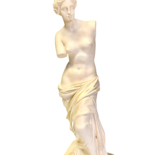 Vintage A. Gionneli Venus de Milo 16" Greek Alabaster Resin Statue from Italy
