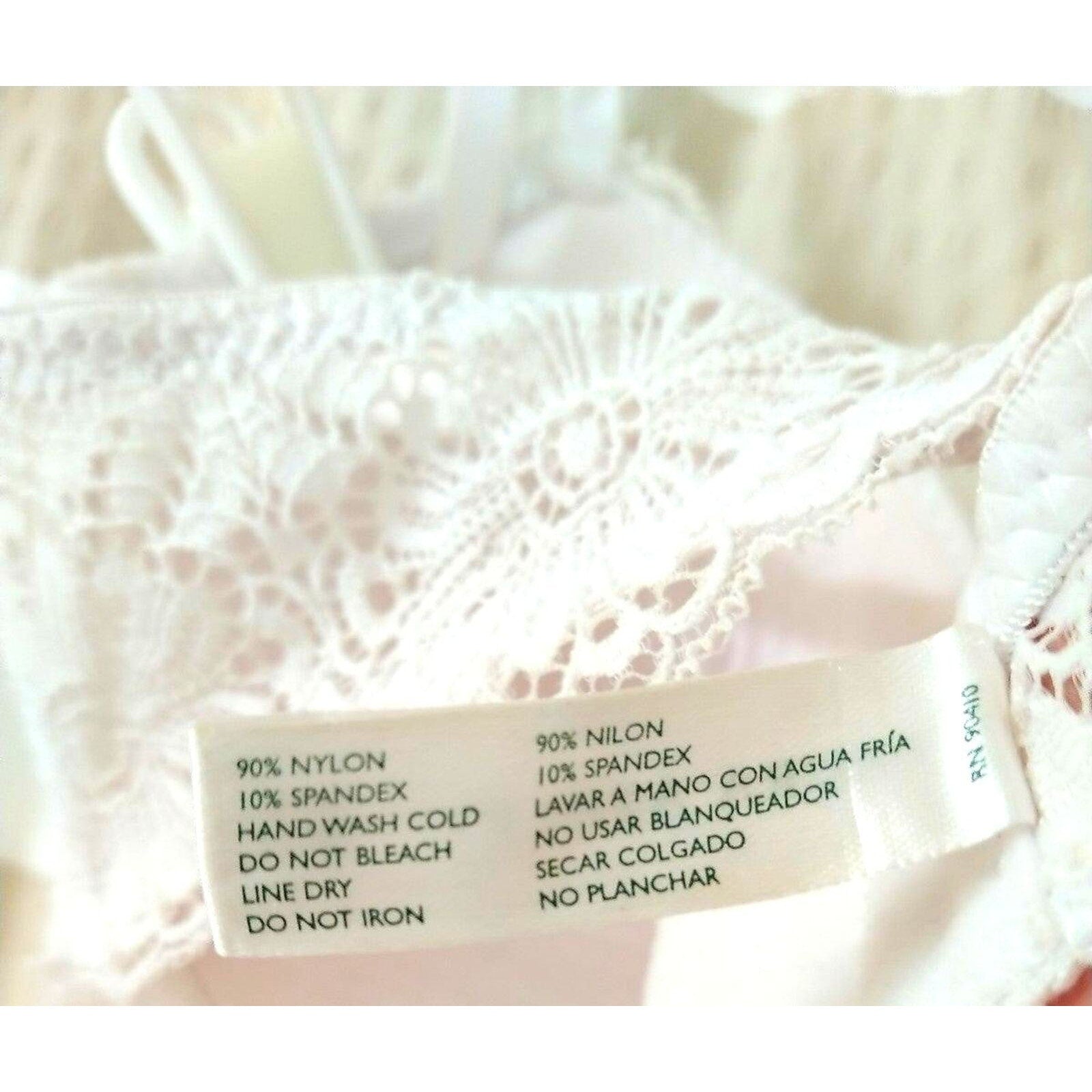 Laura Ashley White Lace Push-Up Bra - Size 36C, Lingerie Collection
