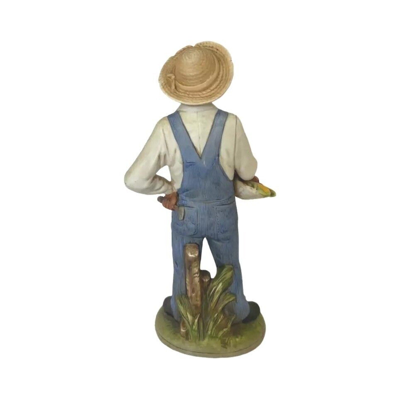 Homco Vintage 1472 Home Interiors Black Man Figurine Farmer Harvest Collection