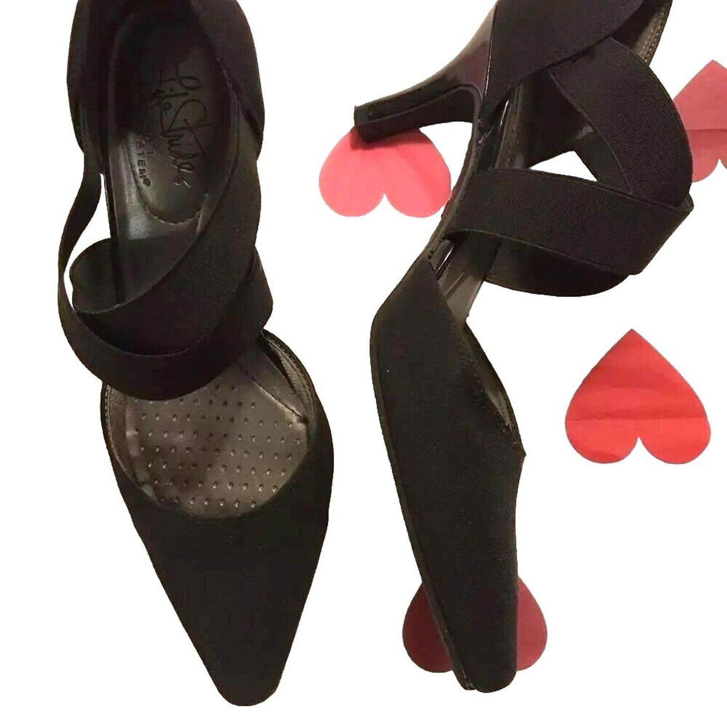 Life Stride Black Pumps High Heels - Women's Size 6M (Soft System Kelli)