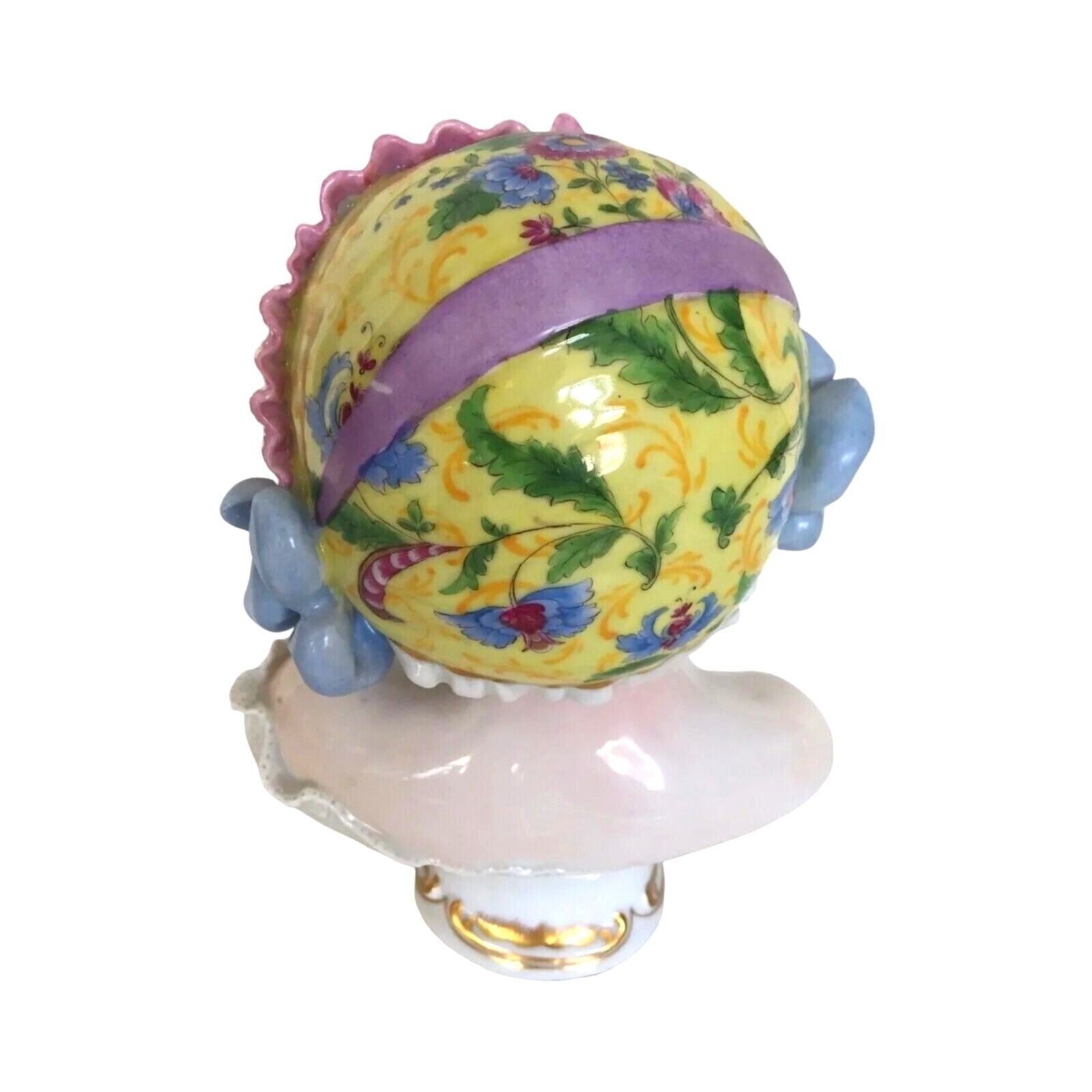 Antique Baby Girl Bust Figurine Sculpture Carl Thieme Dresden Porcelain 19c Art