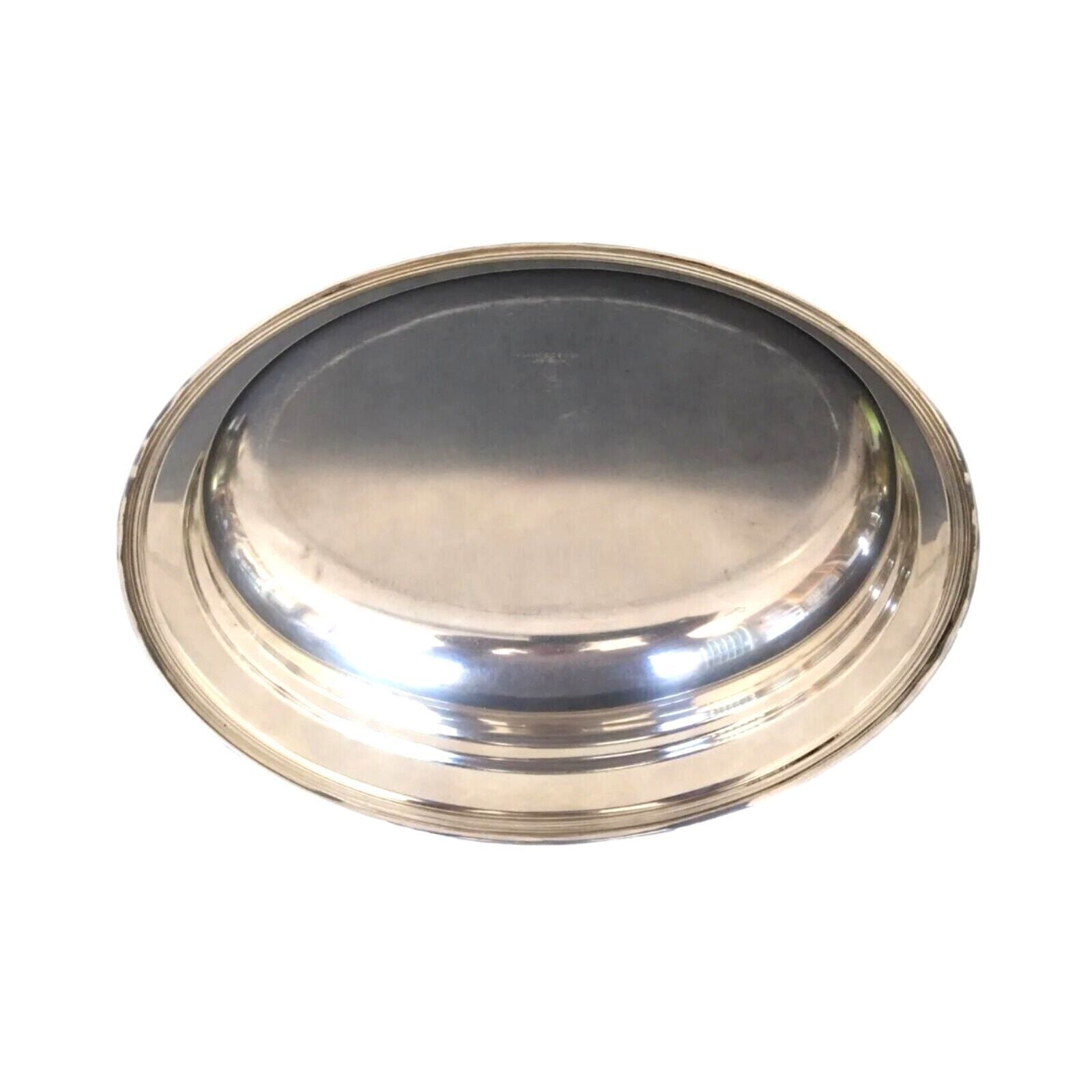 Antique Deep Serving Tray Bowl Platter Sheffield Silver Plated Usa