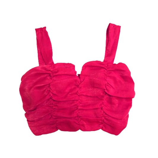 Rabbit Rose sleeveless women's red top M