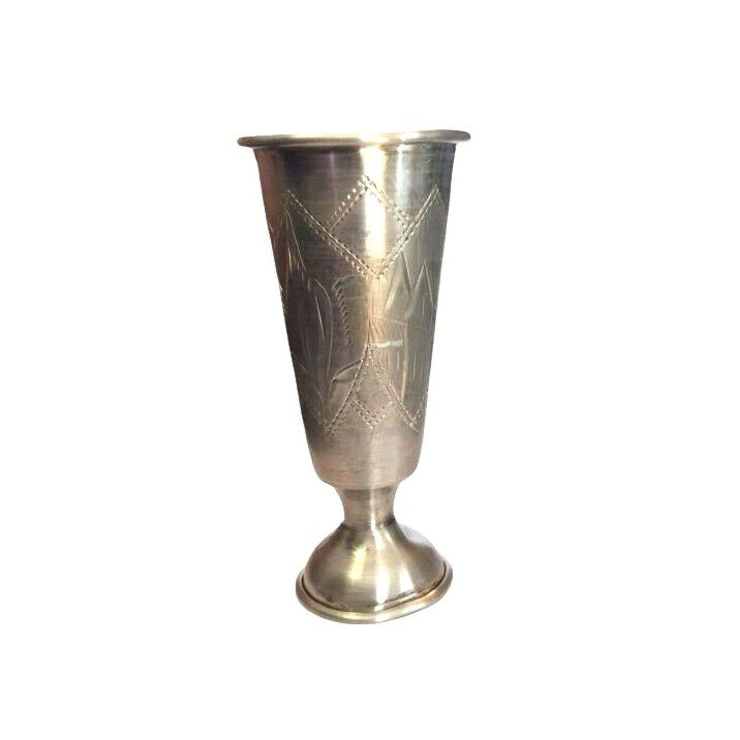 Antique Kiddush Goblet Chalice Imperial Russian 84 Silver Judaica Signed