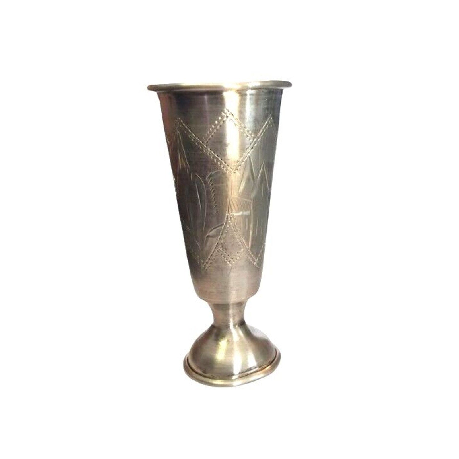 Antique Kiddush Goblet Chalice Imperial Russian 84 Silver Judaica Signed