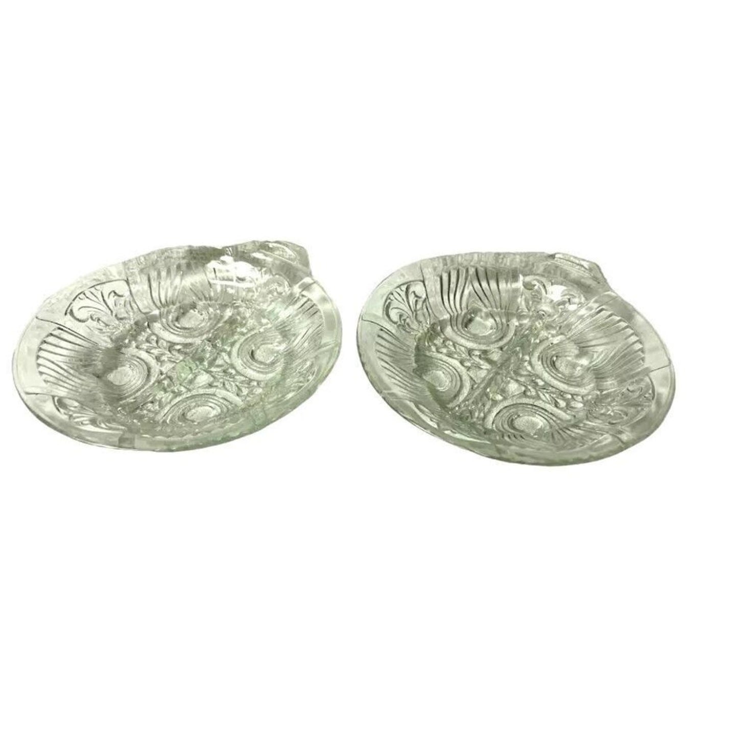 Vintage Indiana Killarney Clear Depression Glass Divided Candy Relish Dish 7.5"