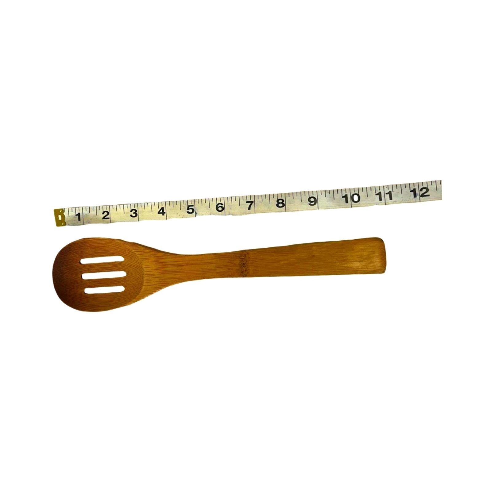 Frying Slotted Wooden Spoon Spatula Round Turner Wok Kitchen Utensil Cooking