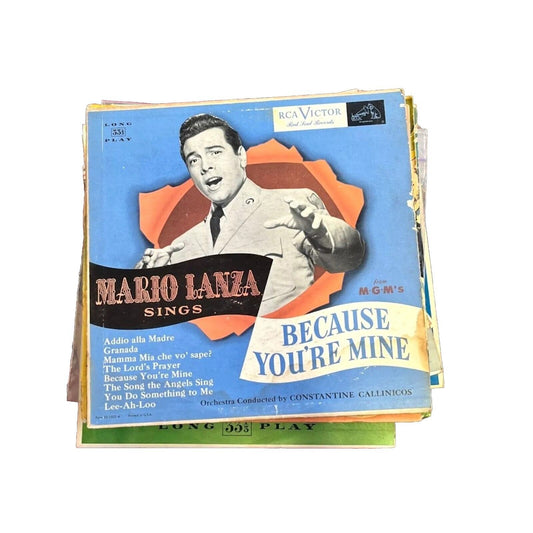 Mario Lanza-"Because You Are Mine" LM 7050 RCA Victor 10" Vinyl Lp Record