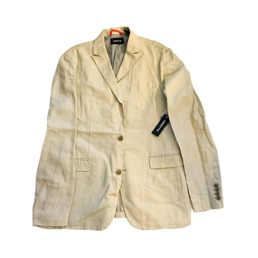 NWT Claiborne Men`s Suit Formal Blazer Elegant Cream Sand Beige 42