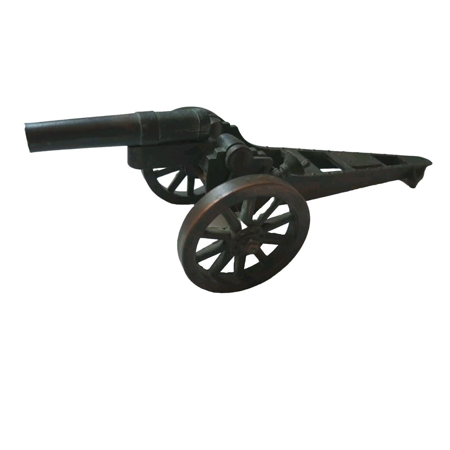 Vintage 1940’s Negbaur 75mm Cannon Military Metal Figurine Toy USA