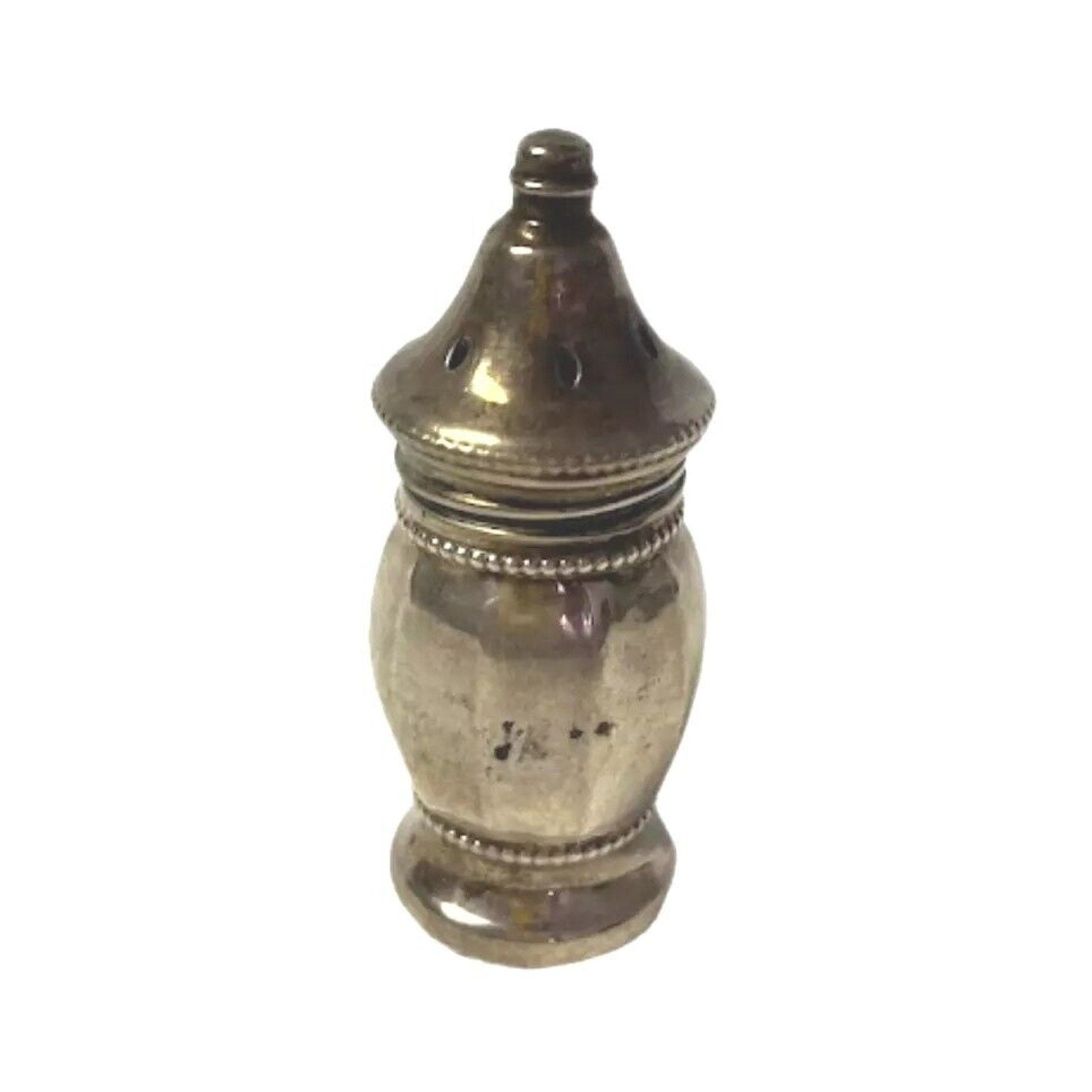 Vintage Sterling Silver Salt Pepper Shaker Single Marked VL(Vincent Lollo-Italy)