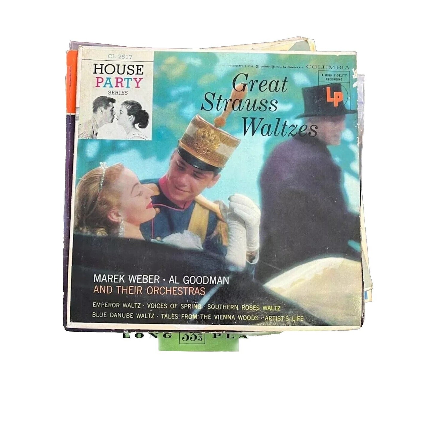 Great Strauss Waltzes-Marek Weber, Al Goodman CL 2517 Columbia 10" Vinyl Lp