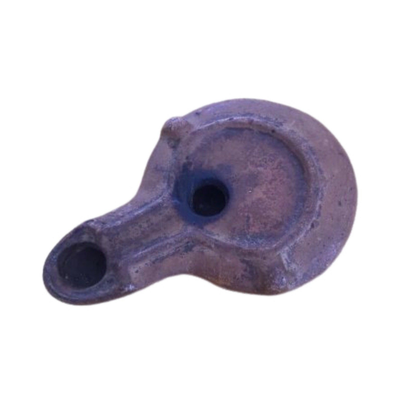Ancient Roman Terracotta Oil Lamp 200 BC Pax Marked Original