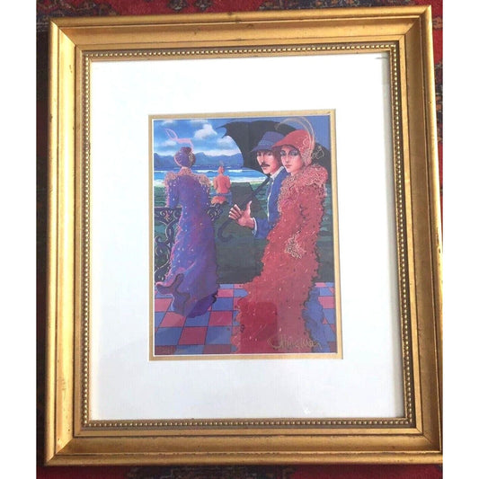 Serigraph Otto Aguiar Original Limited Edition Signed ‘Atanazio Beach’ Fine Art