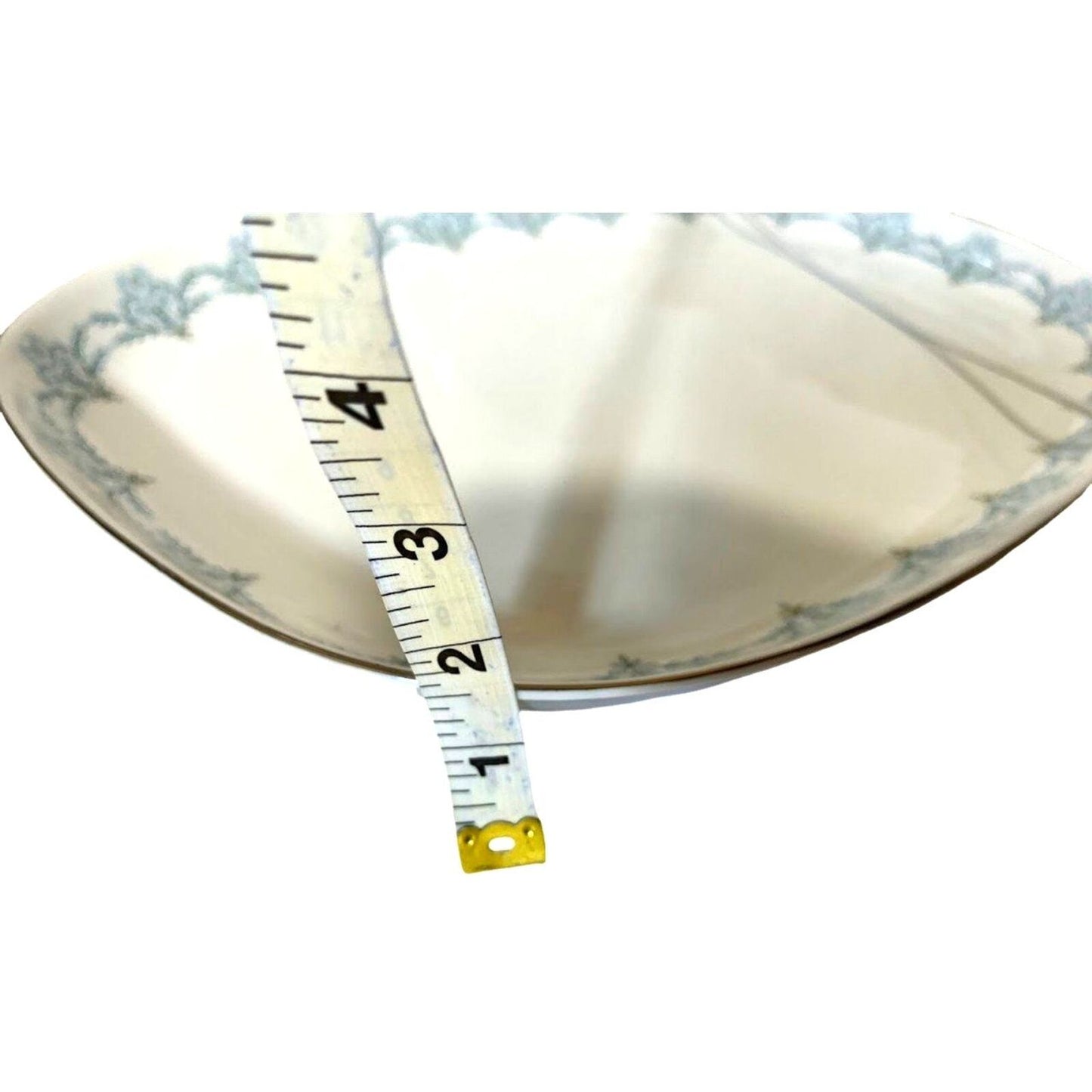 Vintage Franconia Krauthaim Serving Tray Platter White Porcelain Platinum Rim