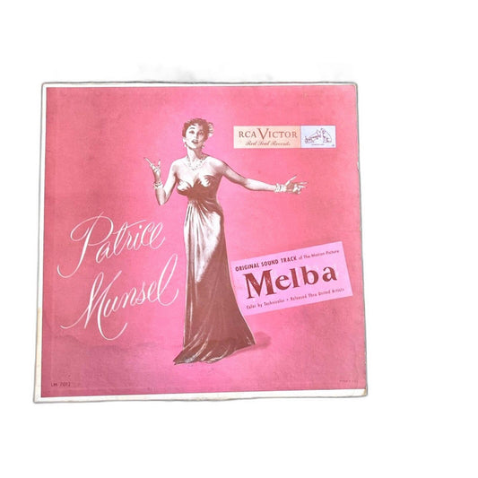 Patrice Munsel Melba Original Soundtrack LP Vinyl RCA LM-7012 10" disc VG+ 1953